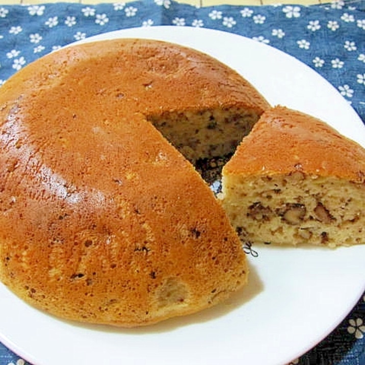 くるみとバナナの炊飯器ケーキ